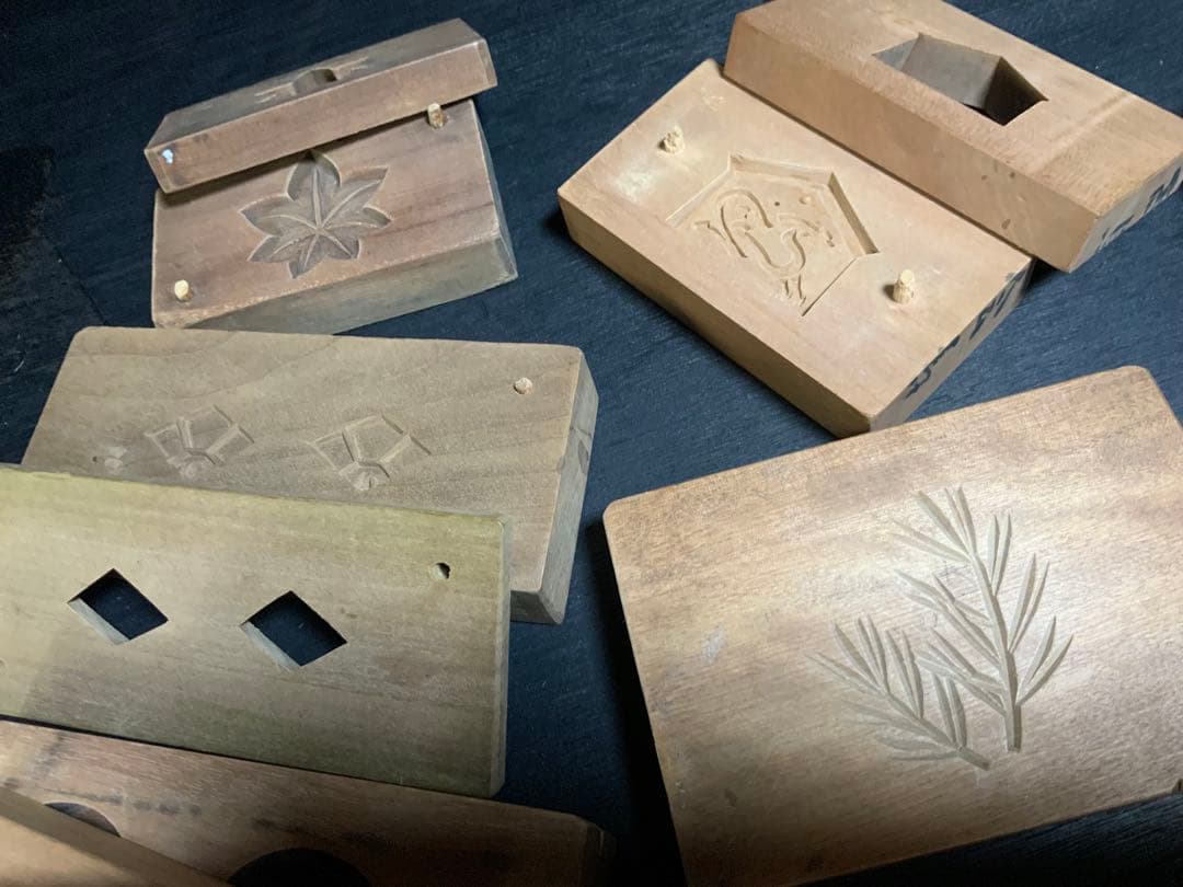 木製型抜きセット ９個 菓子型 落雁