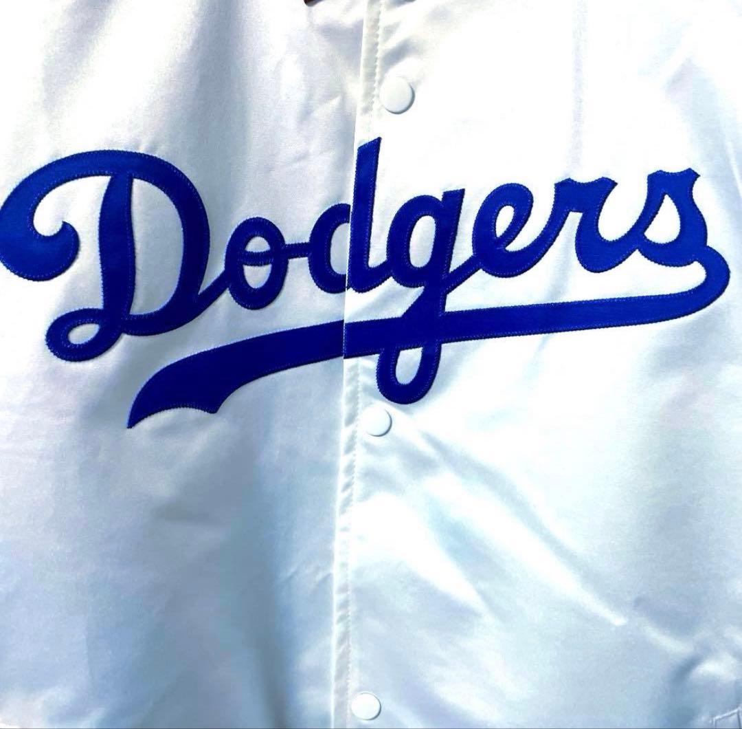 ドジャース スタジャン　ミッチェル＆ネス Dodgers L (XL相当) 白