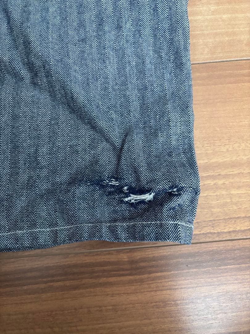 BLUCO/ヒッコリー/オーバーオール/Sサイズ