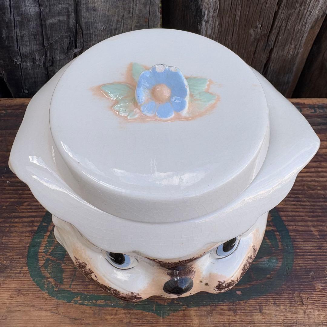 【1970s USA vintage】LEFTON レフトン 猫 クッキージャー