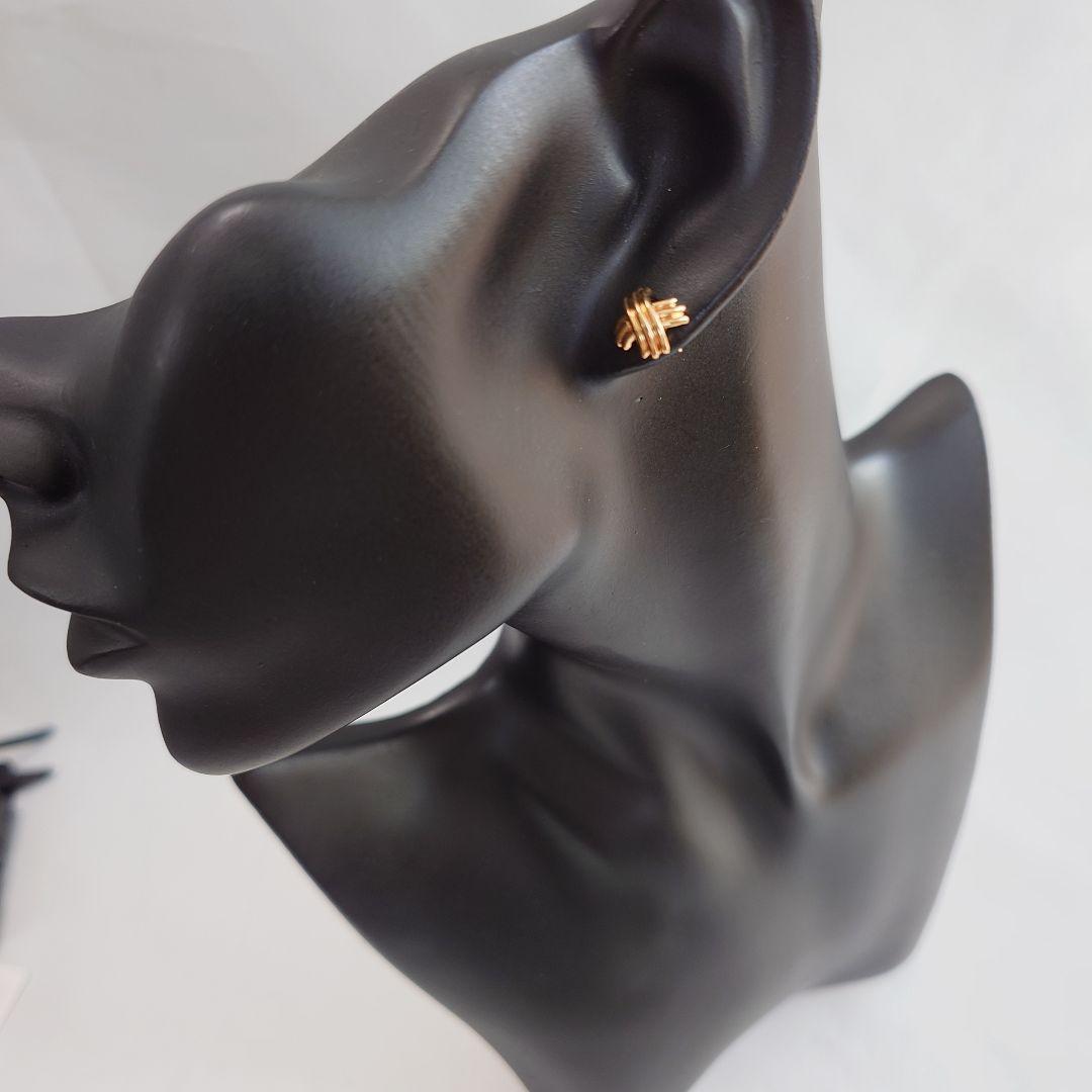 【美品】ティファニー シグネチャー クロス ピアス 片耳用 6512