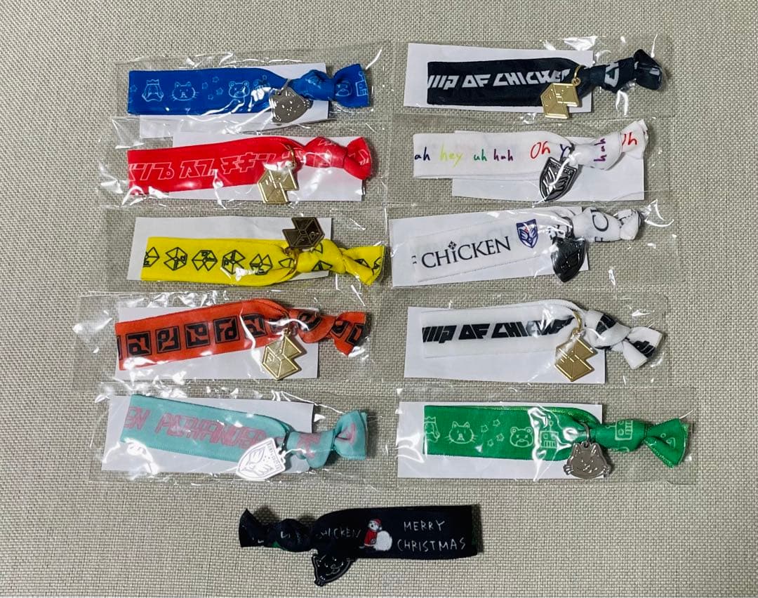 【レア】BUMP OF CHICKENツイストバンド11点クリスマスサンタニコル