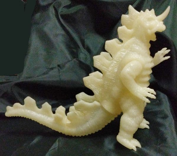 マルサン キングゴドラス 蓄光 未塗装 ソフビ ソフトビニール人形