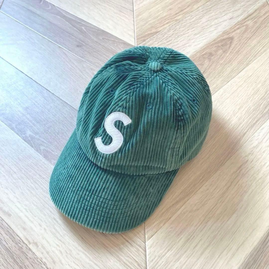 supreme キャップ　グリーン