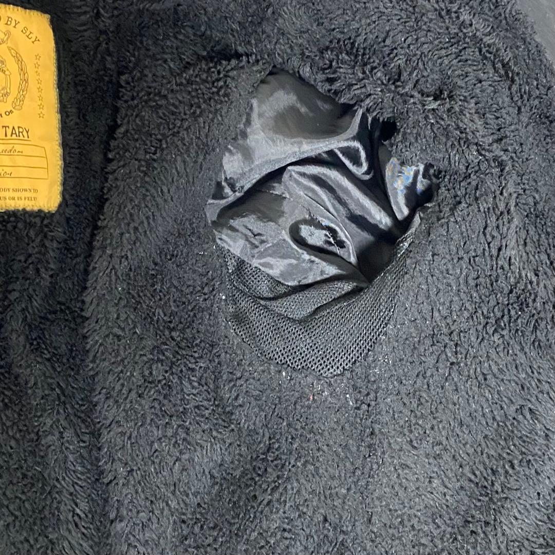 希少 y2k SLY ファー付き モッズコート 平成ギャル グランジ ブラック