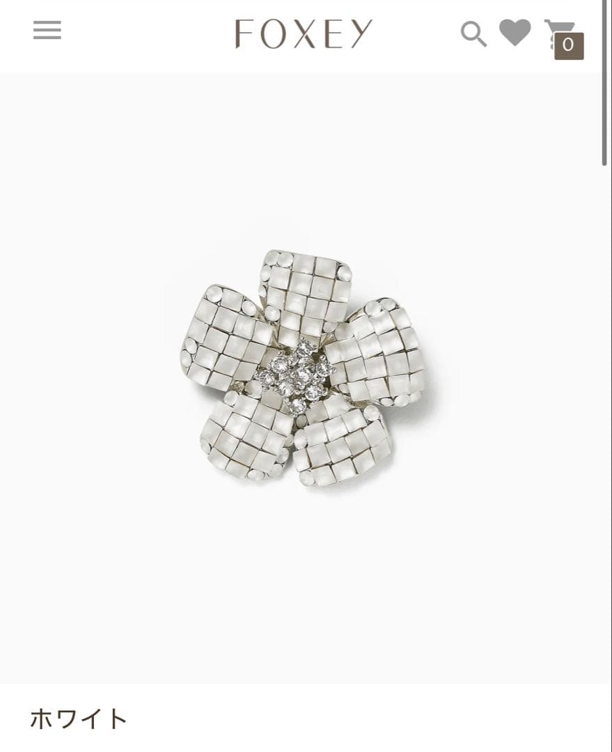 FOXEY 26645ブローチ FLEUR