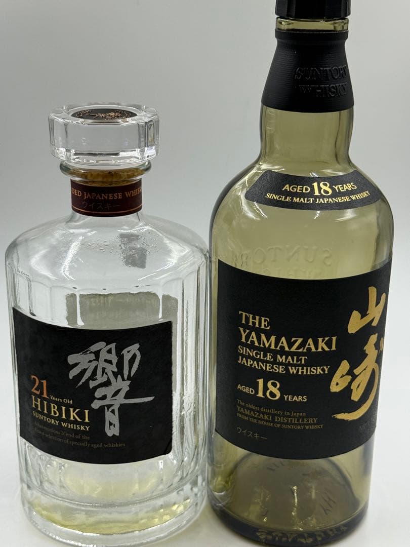 專用樣Hibiki 21年 & Yamazaki 18年 セット空瓶