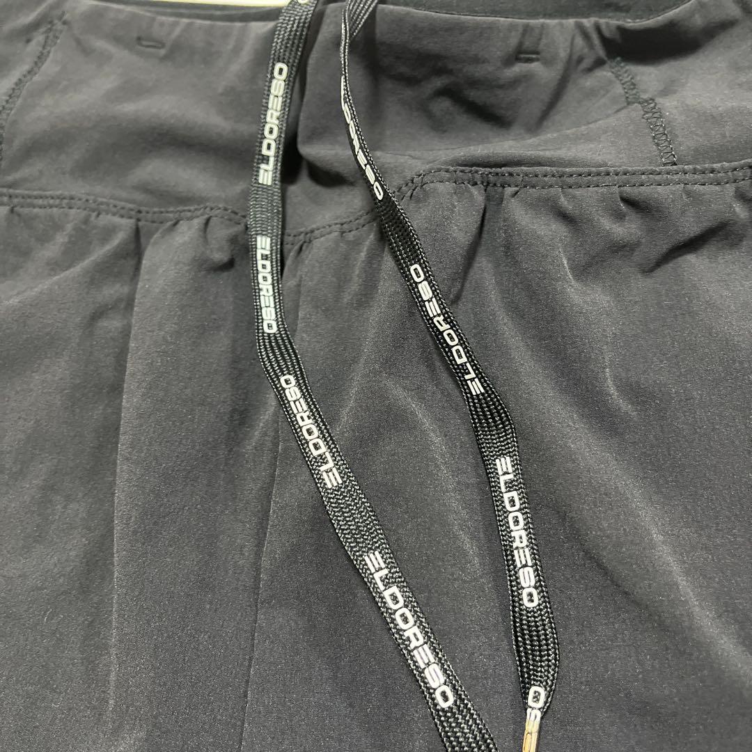 ELDORESO エルドレッソ ランニングパンツ ハーフパンツ 黒 Lサイズ