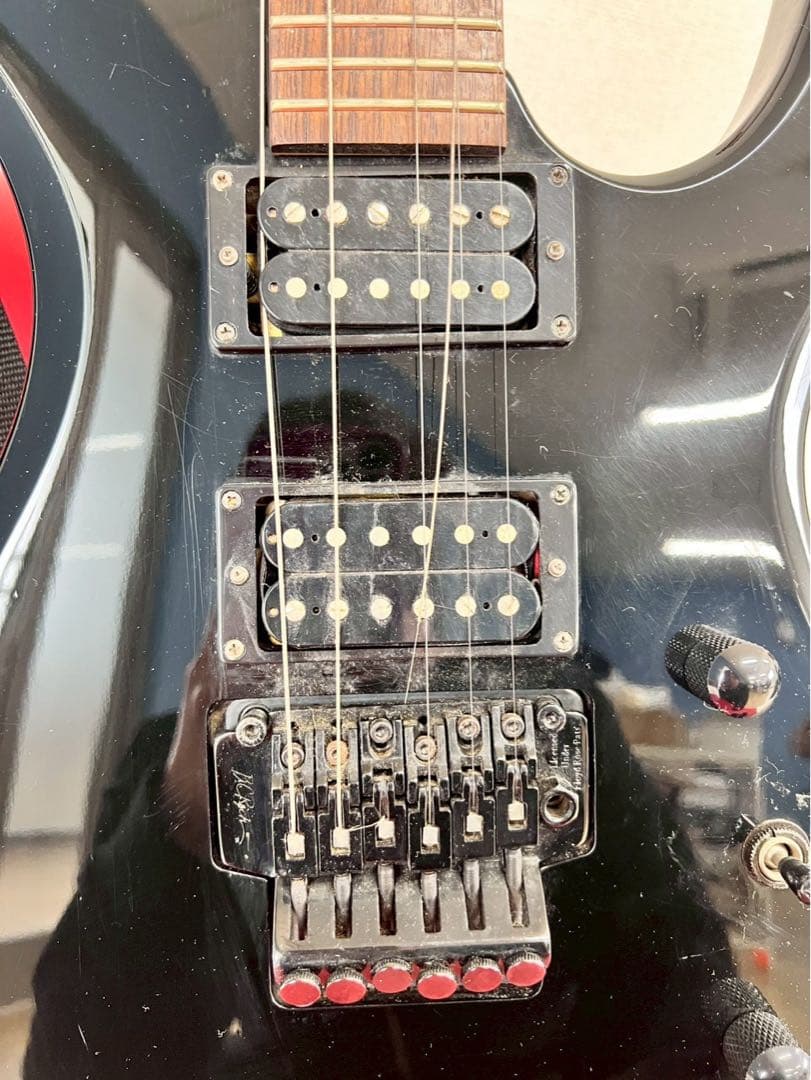 Killer エレキギター ブラック Floyd Rose搭載 ※傷多め・現状品