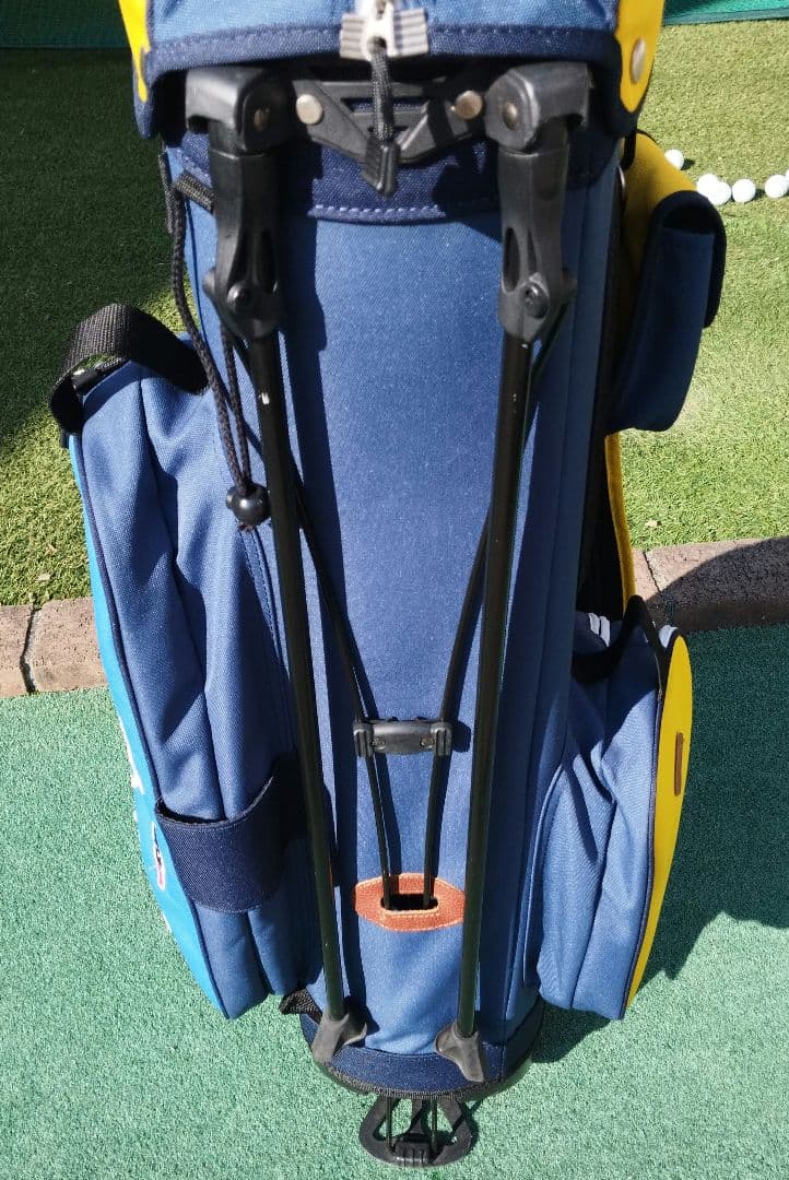 Rough & Swell キャディバッグ ネイビーイエロー