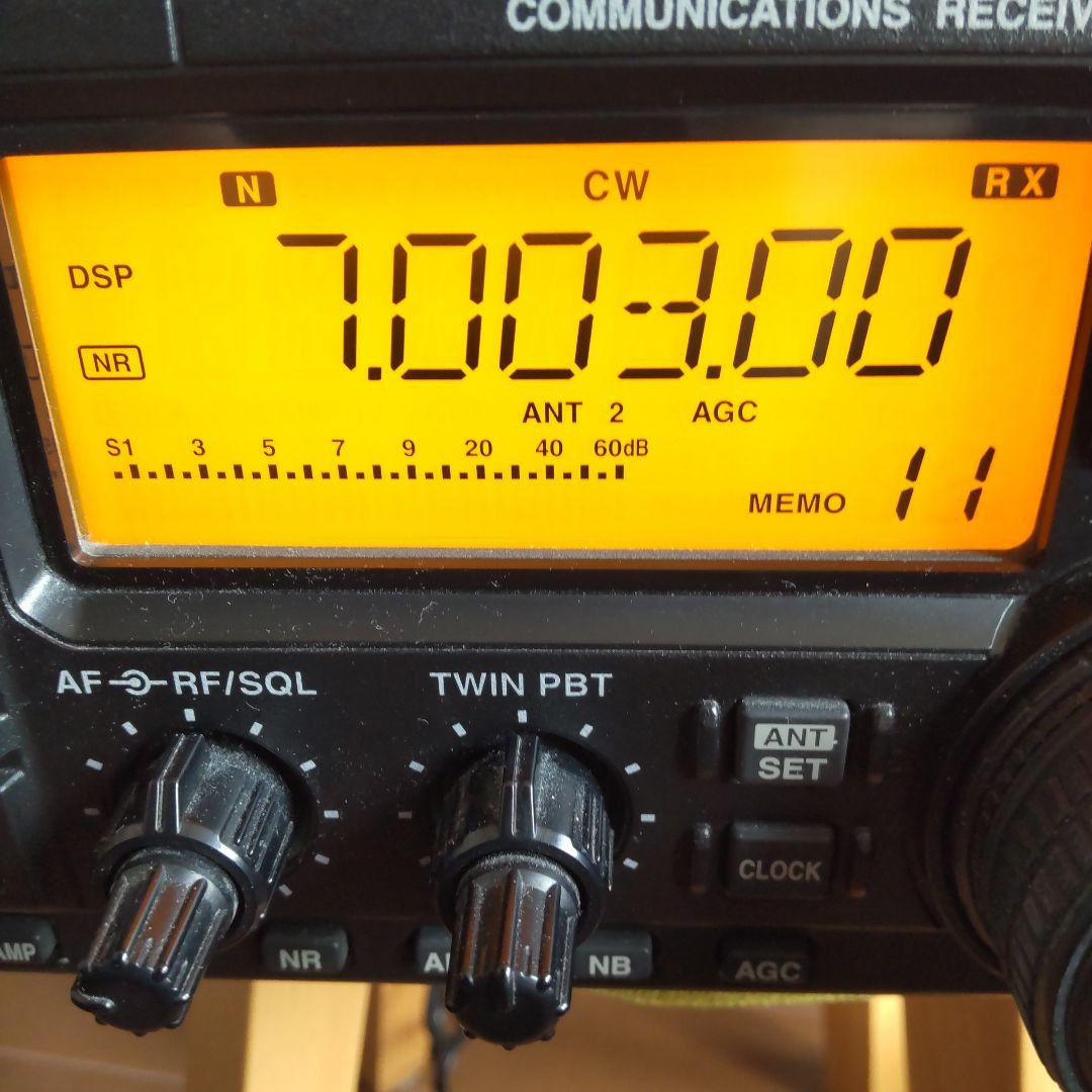アイコム IC-R75 DSPユニット CW フィルターSSBフィルター装着済