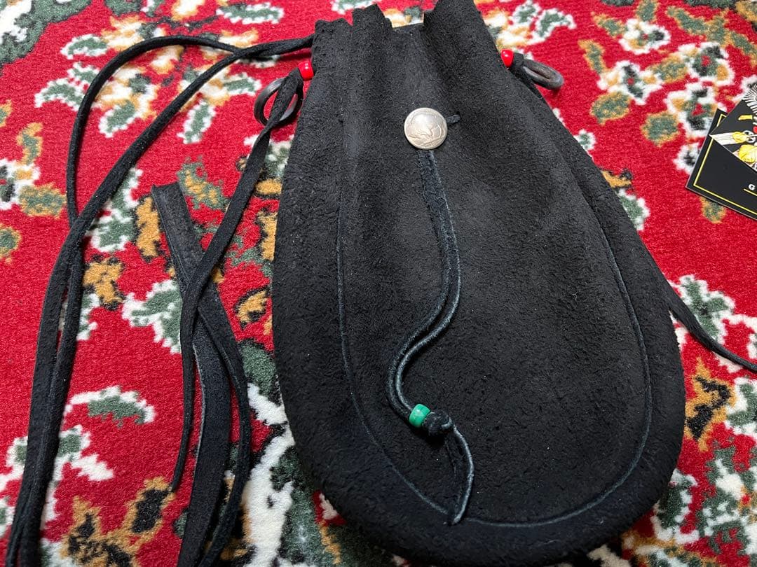 ゴローズ　巾着ポーチ　大　L 黒