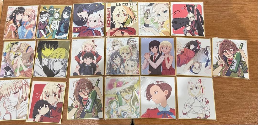 リコリス・リコイル展 ミニ色紙　19枚セット