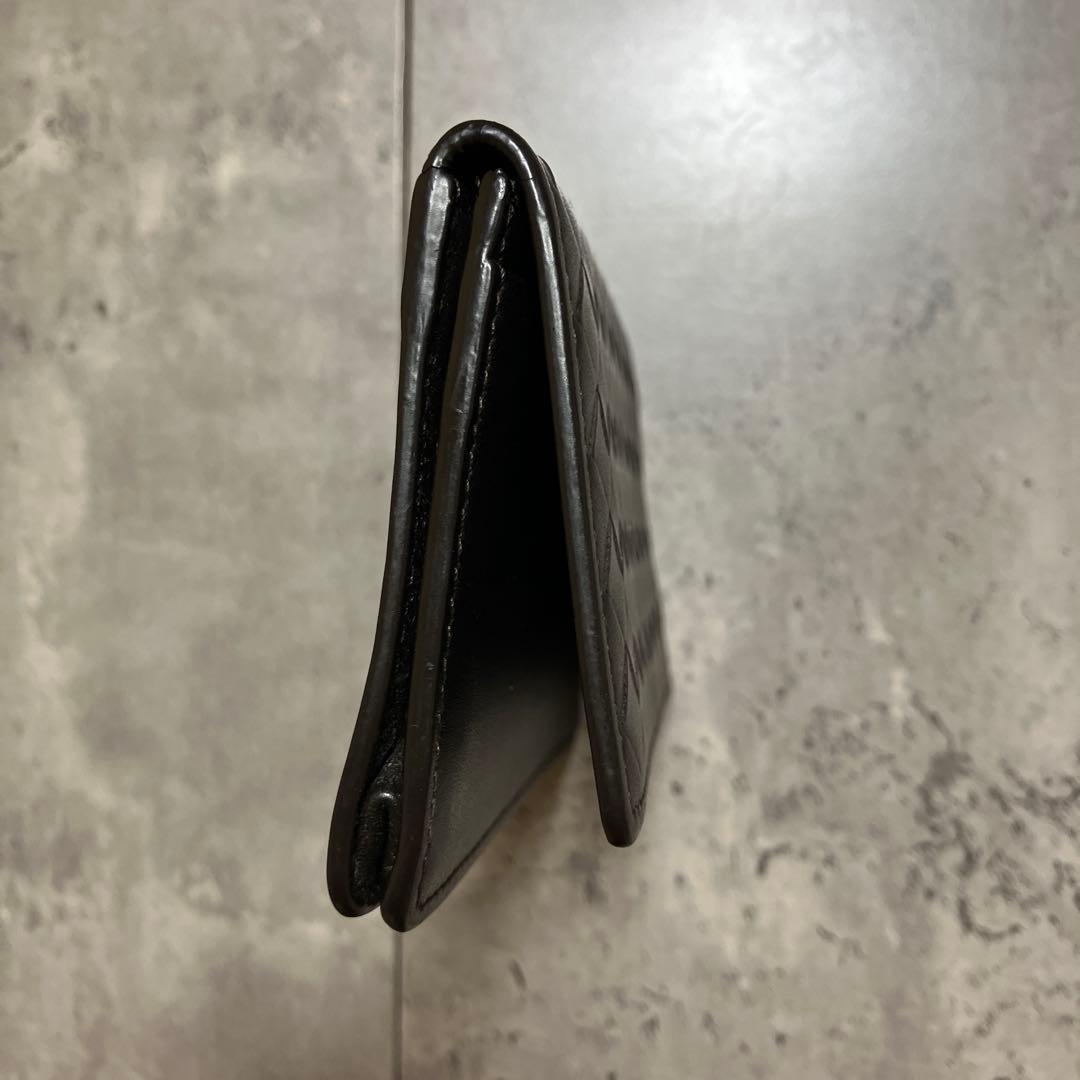 【美品】Bottega Veneta 名刺入れ イントレチャート ダークブラウン