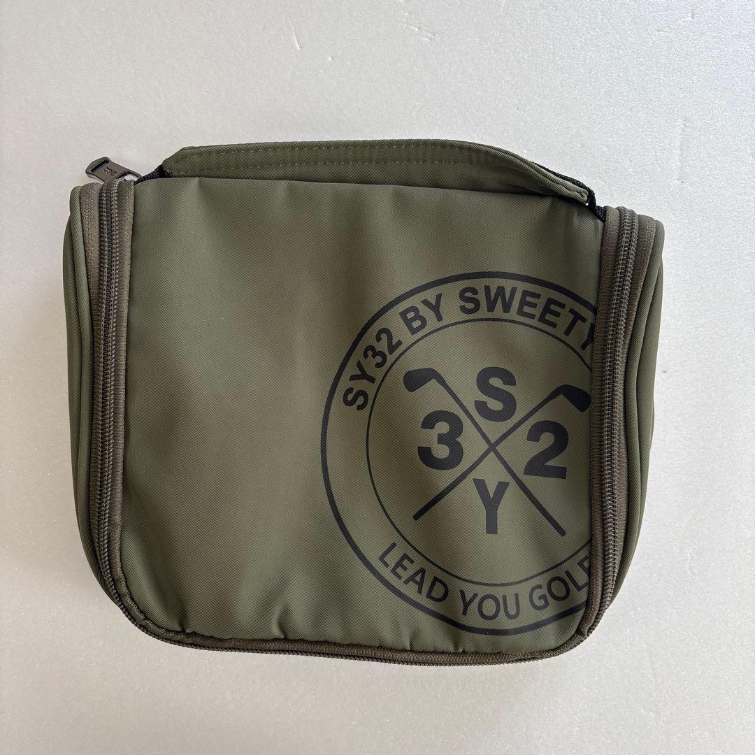 フォロー割引あり　新品定価13200円　SY32 ゴルフ カートポーチ　カーキ