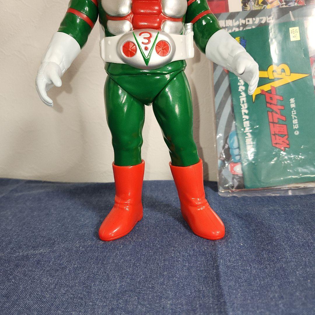 東映レトロソフビコレクション　仮面ライダーV3　ビニールマフラー版　面取れ