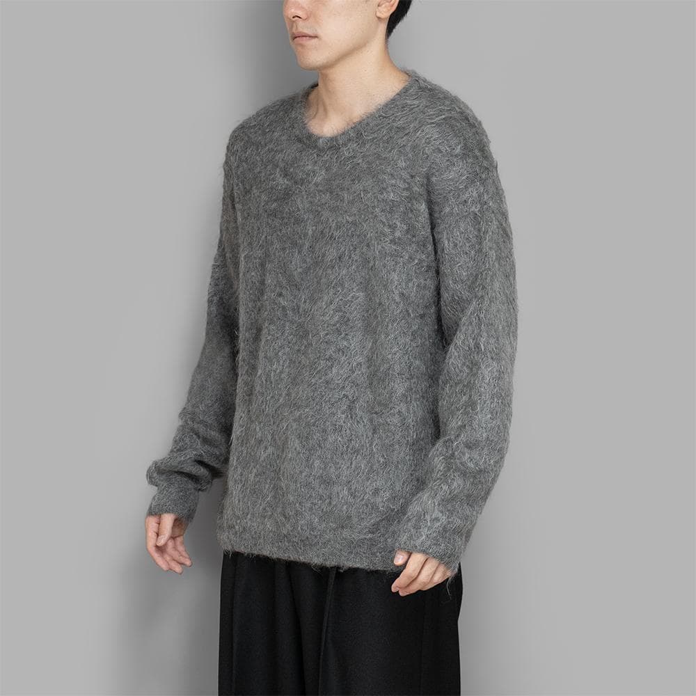 ssstein 25AW Kid Mohair Knit モヘア グレー S