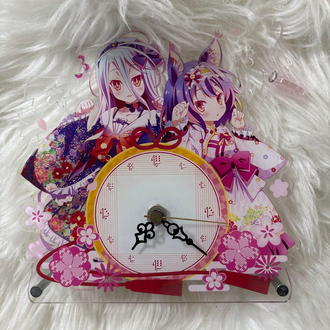 ノーゲーム・ノーライフ 時計 アクリルスタンド 和服