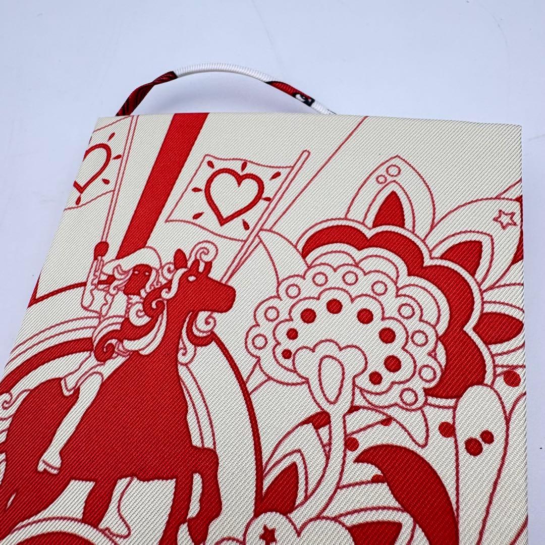 エルメス シルクノート レッド ファッション メモ帳　0512-S6036h