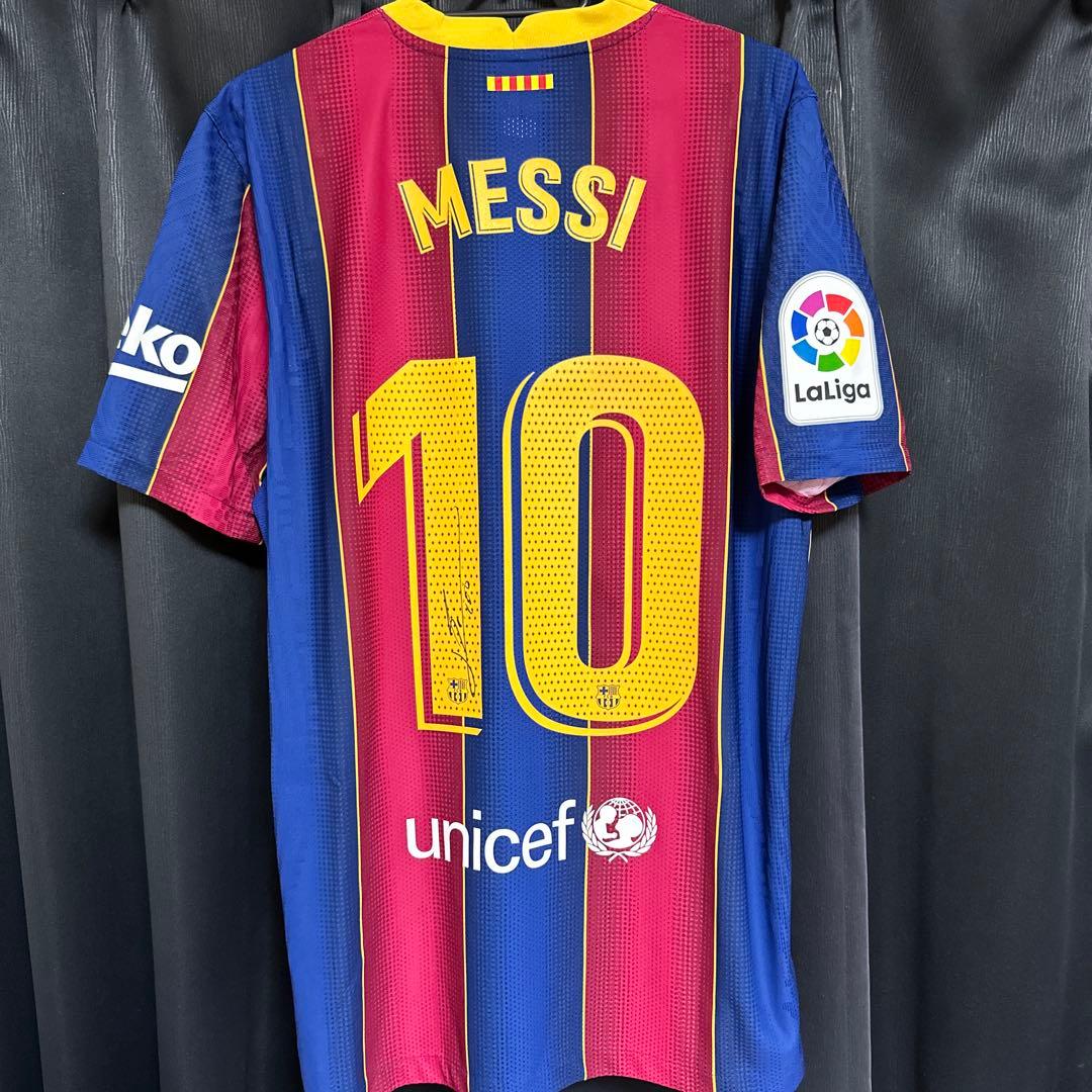 リオネルメッシ　直筆サインユニフォーム　バルセロナ　オーセンティック　 証明書付