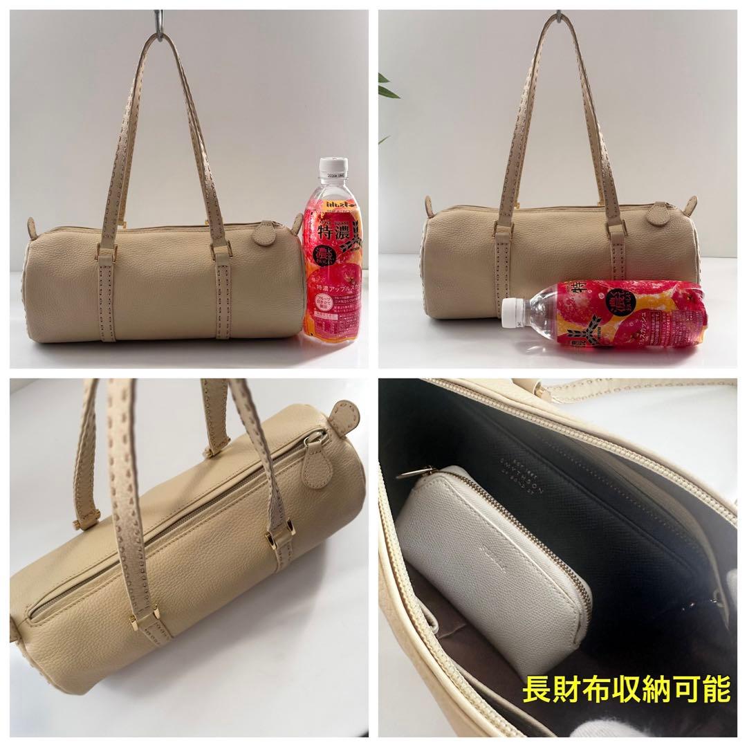 【使用感少ない】kitamura 元町 本革 肩掛け鞄 ハンドバッグ 上品