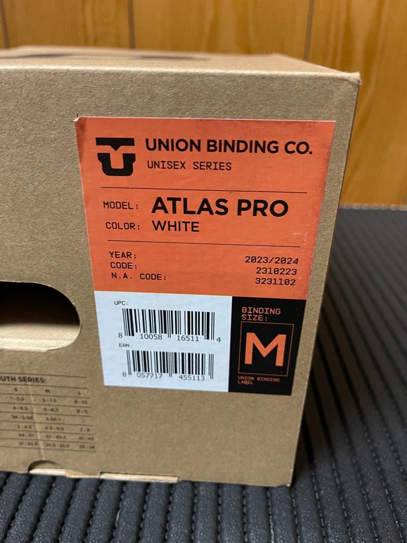 UNION ATLAS PRO 23-24 ビンディング ホワイト　M