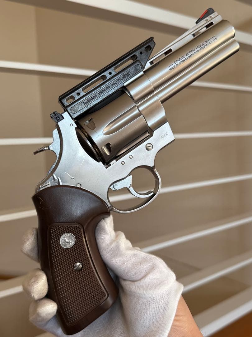マルシン コルト アナコンダ マウントベース付き シルバー ガスガン リボルバー