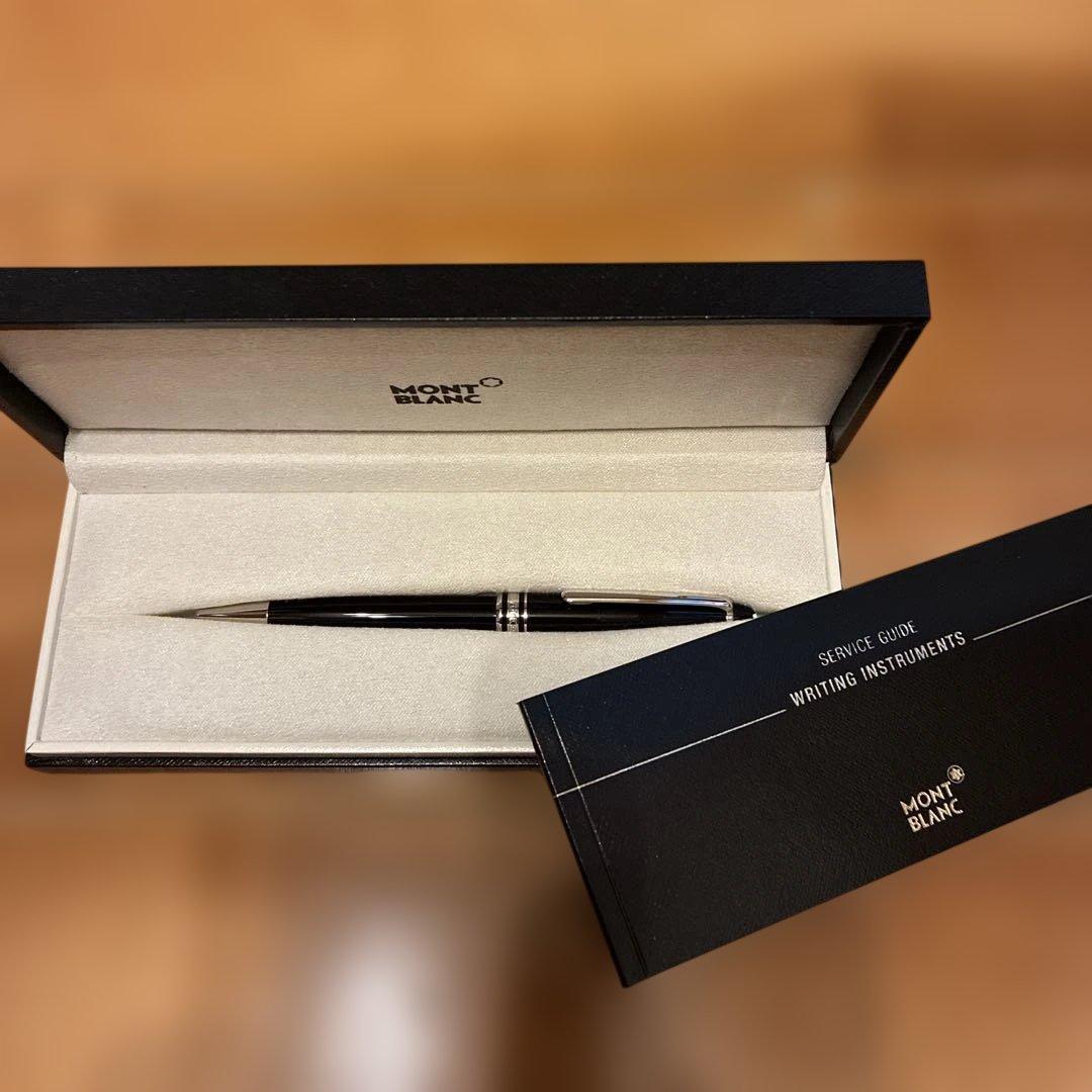 Mont Blanc ブラック ボールペンサービスガイド付き