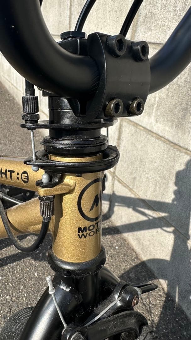 キッズ BMX自転車 子供 ゴールド 16インチ MOTEL WORKS