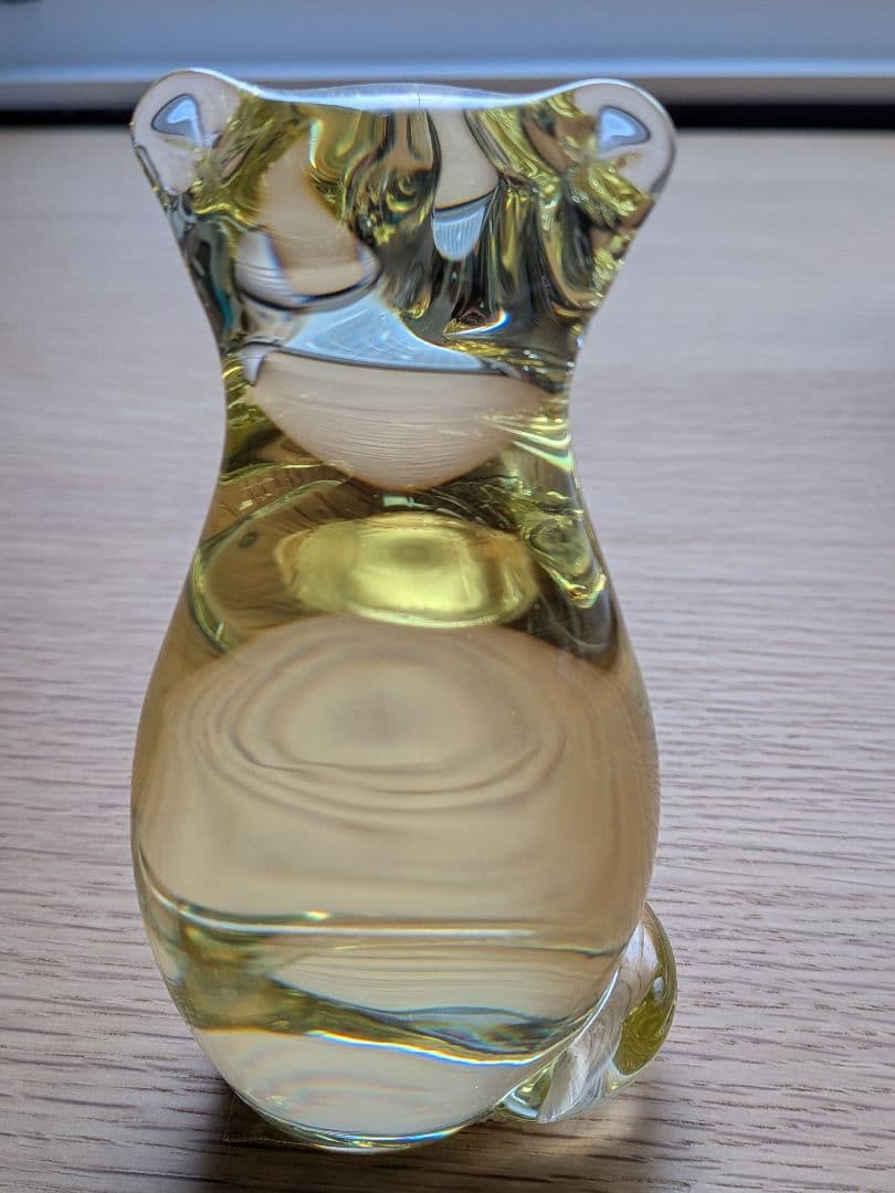 ヴィンテージボヘミアガラス製動物の置物