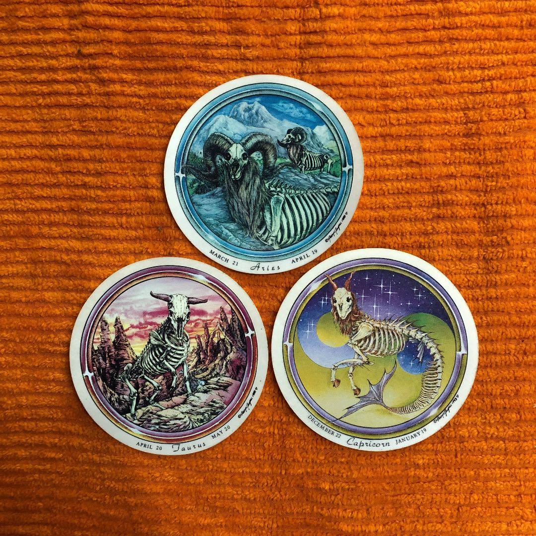 ステッカー　シール　デカール  屍　しかばね　ろっ骨　化石　まとめて　ジェスパー