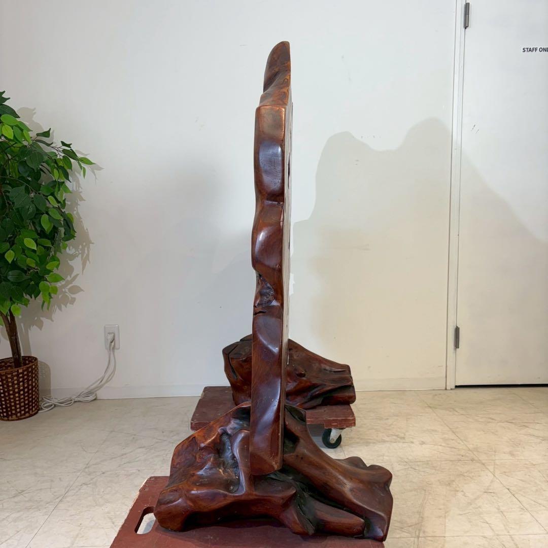 【引取限定】天然木 衝立 1枚板 仕切り パーテーション 和風 和室