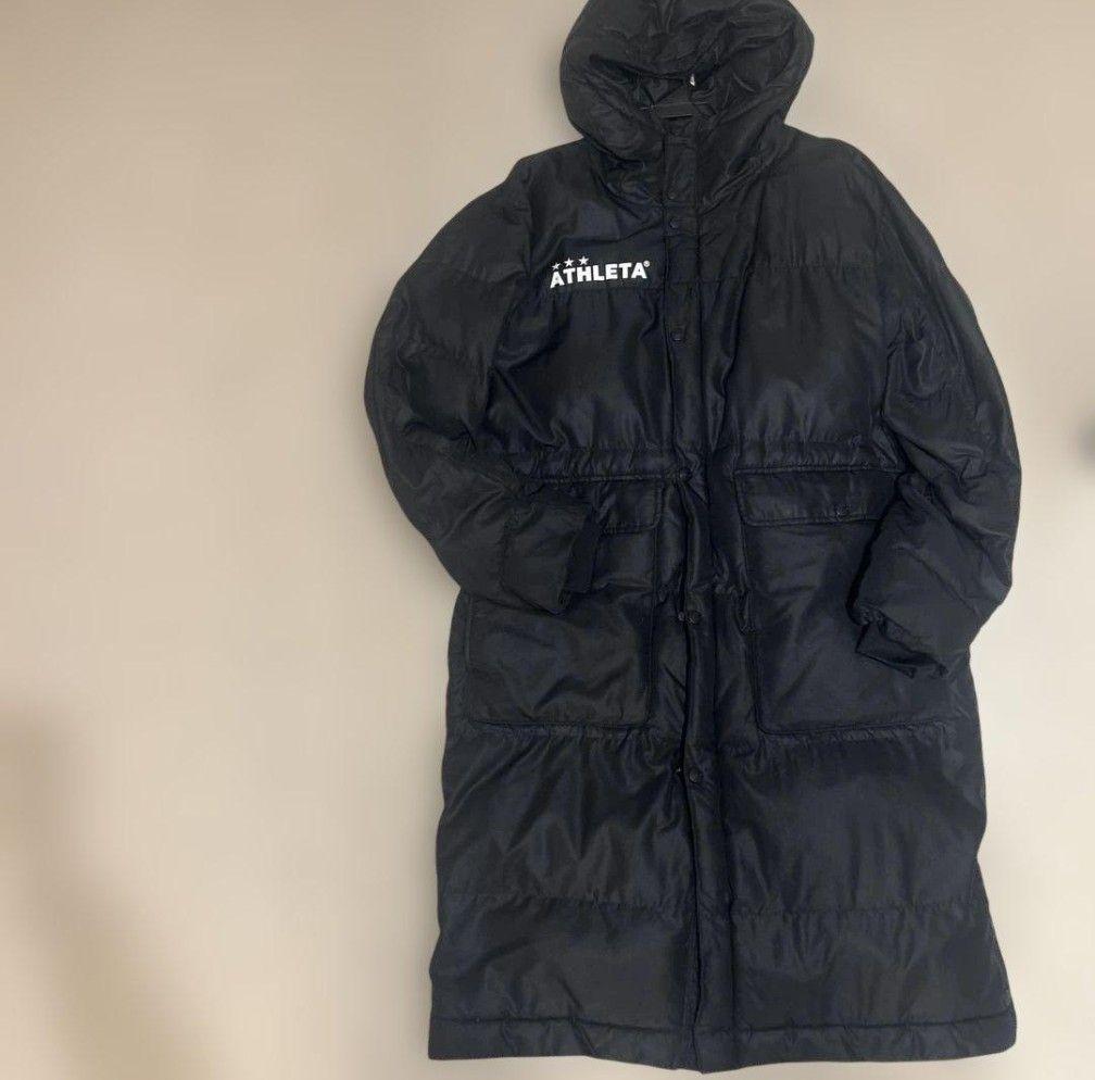 ATHLETA（アスレタ）ベンチコート ロングダウン ブラック