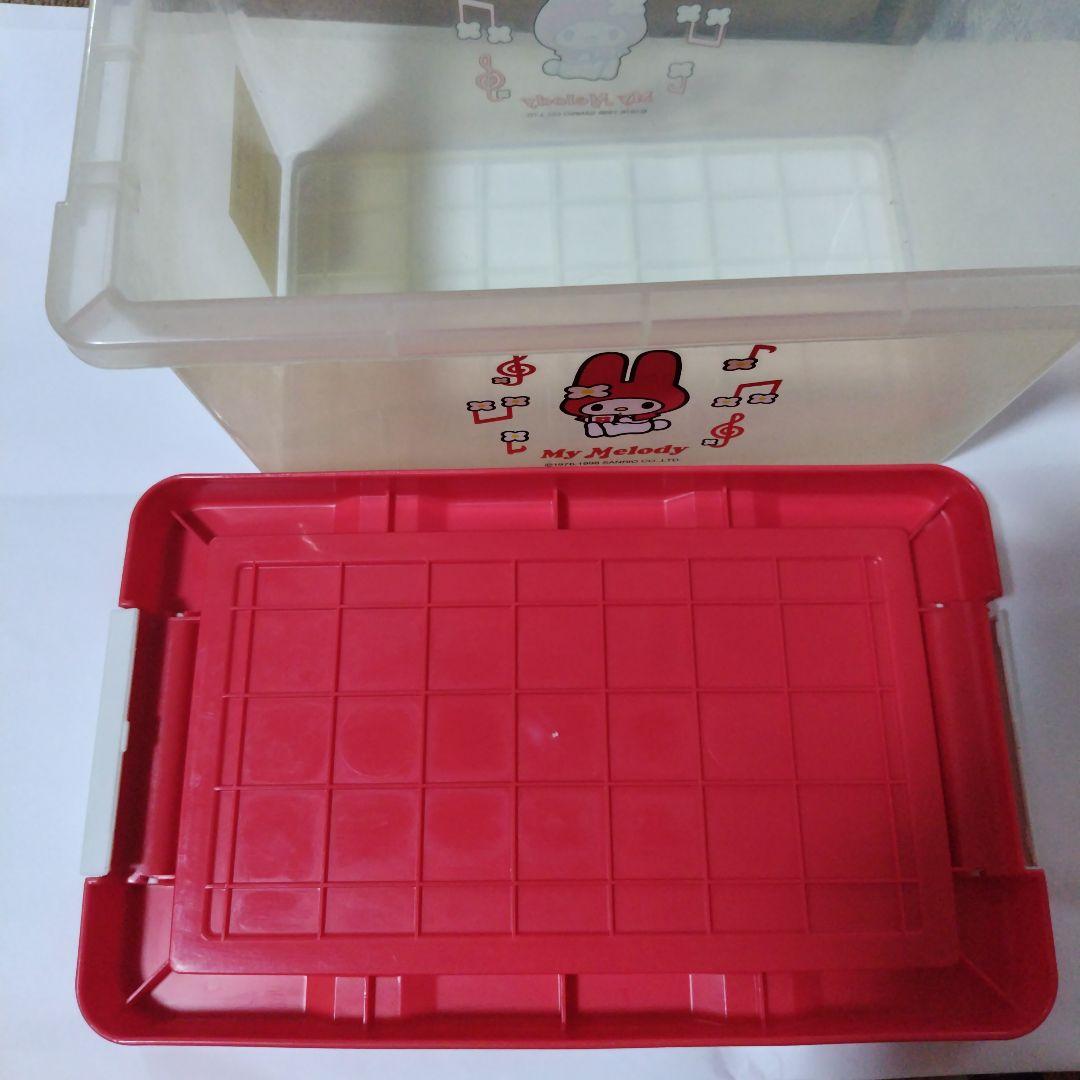 【最終値下げ】【激レア】マイメロディ　コンテナボックス　収納　赤メロ　平成レトロ
