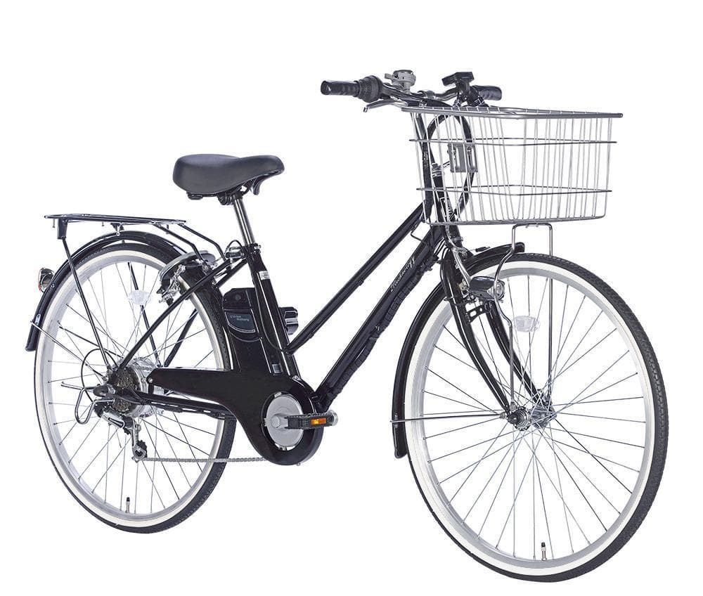 新品/送料無料　26インチ電動自転車　シマノ外装6段変速 型式認定取得　ブラック