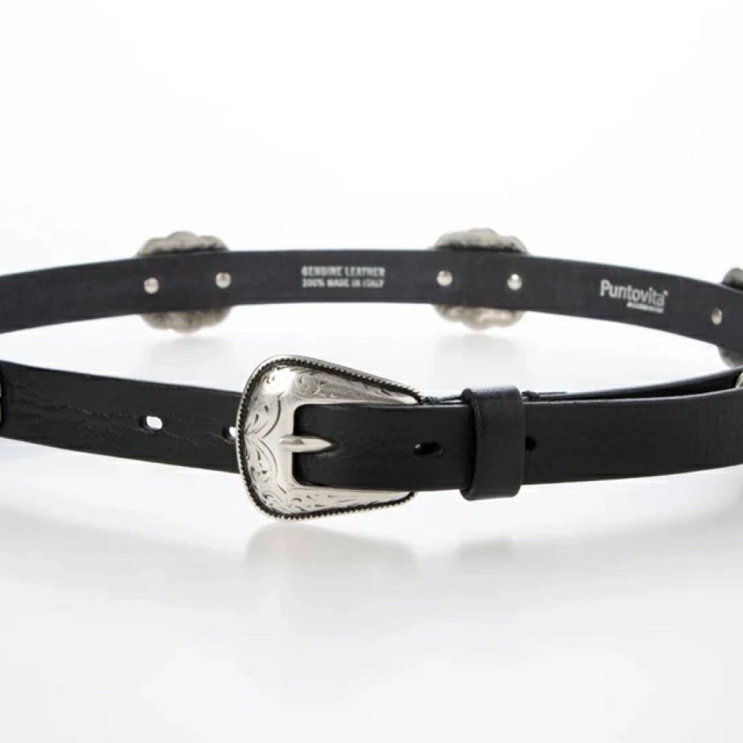 PUNTOVITA プントヴィータ レザーコンチョベルト