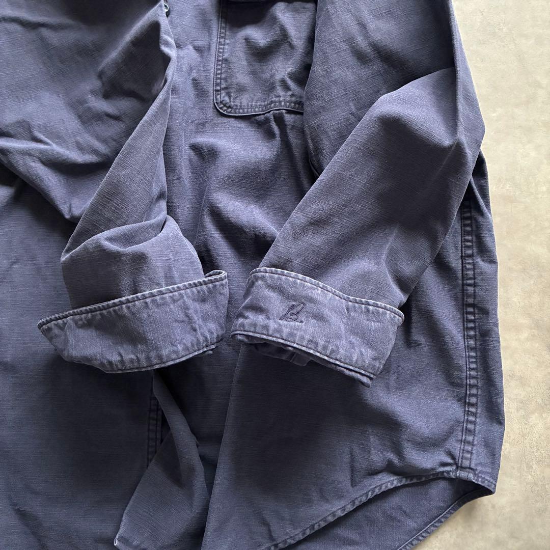 人気 マディソンブルー イエナ別注 ハンプトン バックサテンシャツ ネイビー