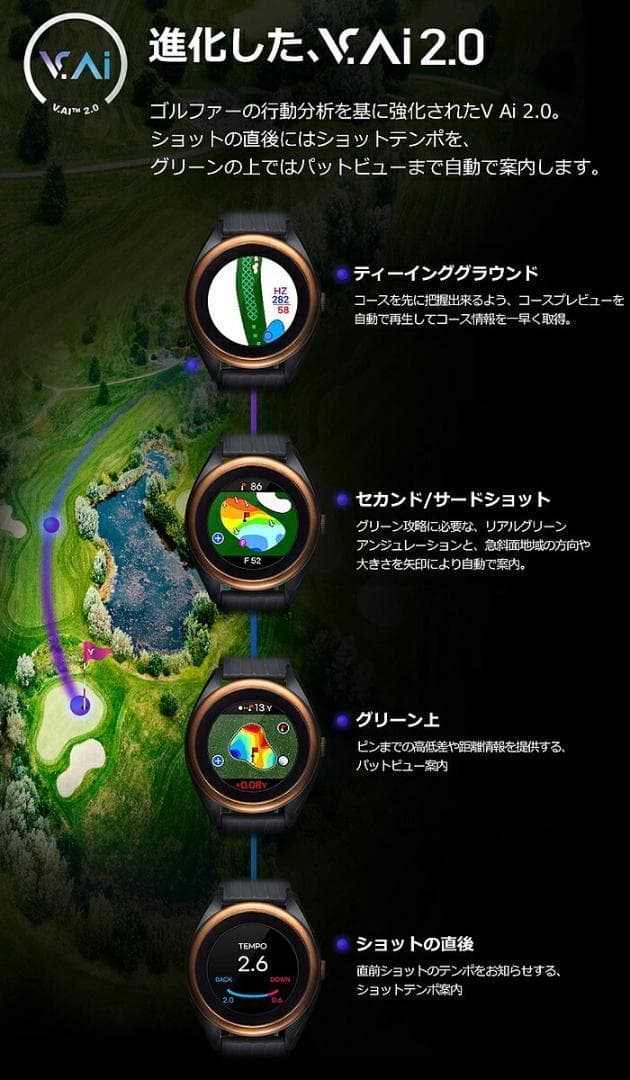 ボイスキャディ T8 VOICE CADDIE GPSゴルフウォッチ