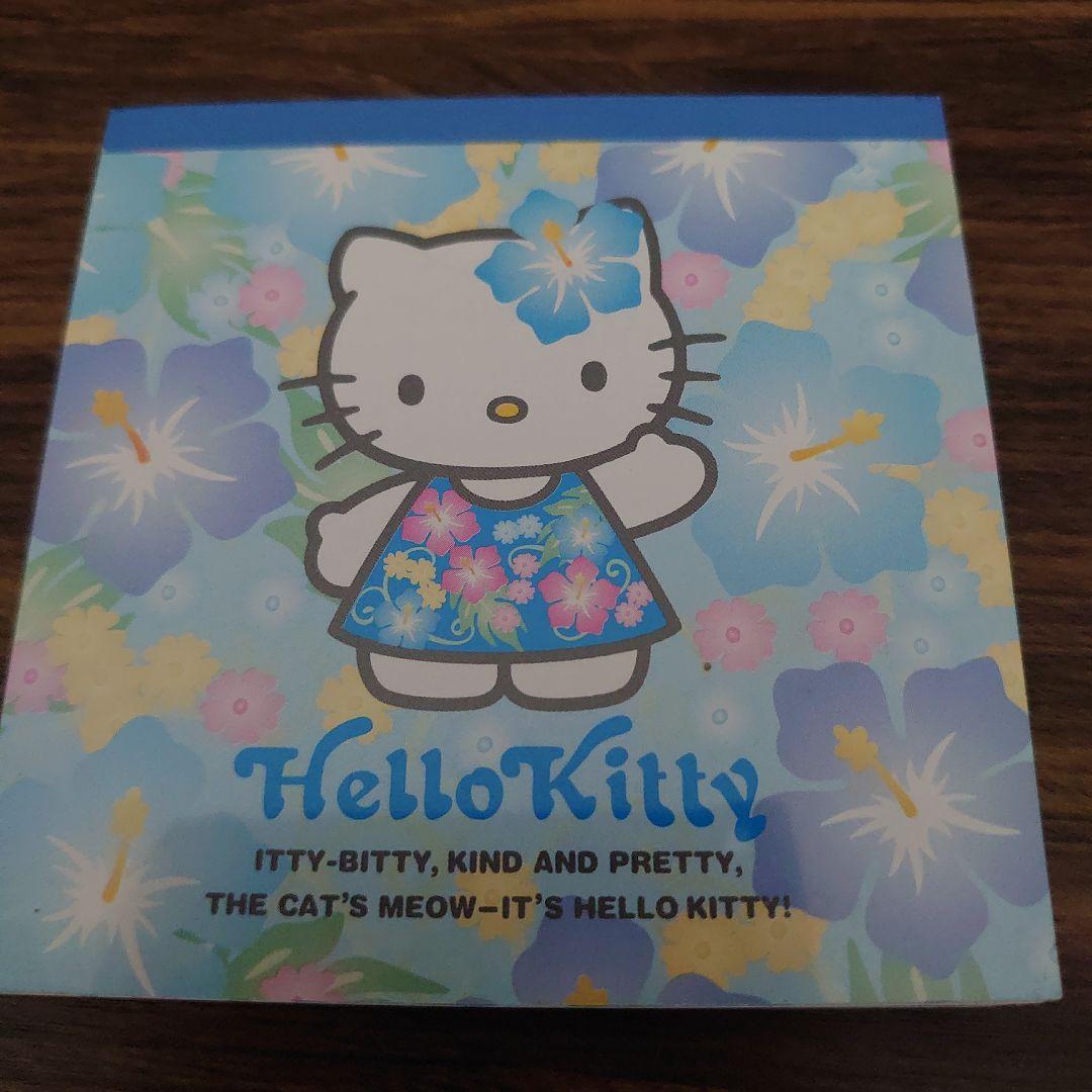 m*n様 使い残り‪♡ハローキティ ハイビスカス スクエアメモ