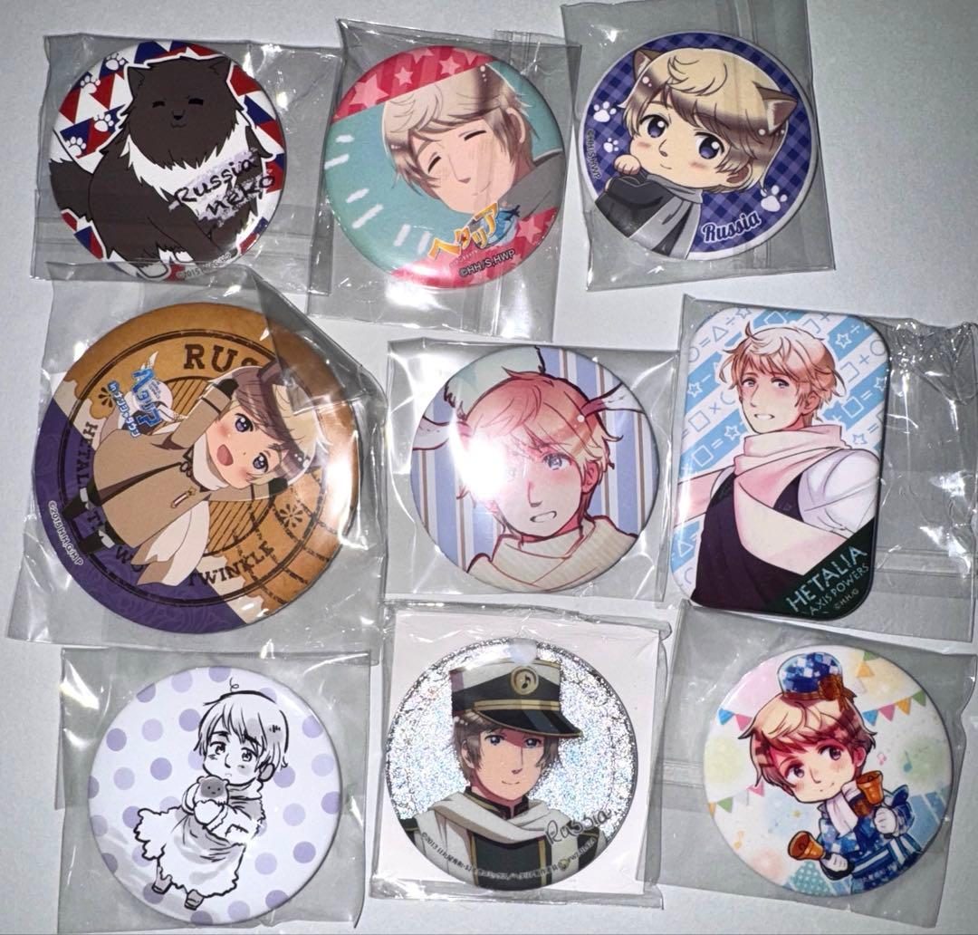ヘタリア ロシア 缶バッジセット