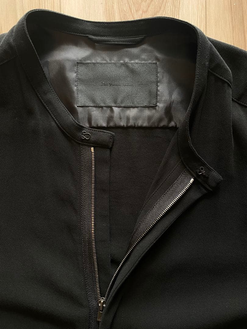 The Viridi-anne 強撚二重織りファスナー半袖シャツ