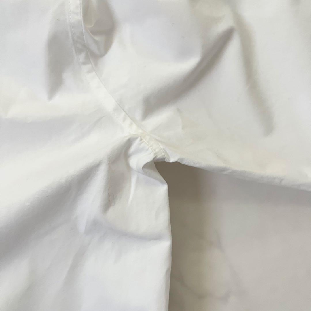 ko様　希少サイズ　マディソンブルー マダムシャツ 長袖 白　B刺繍　02サイズ