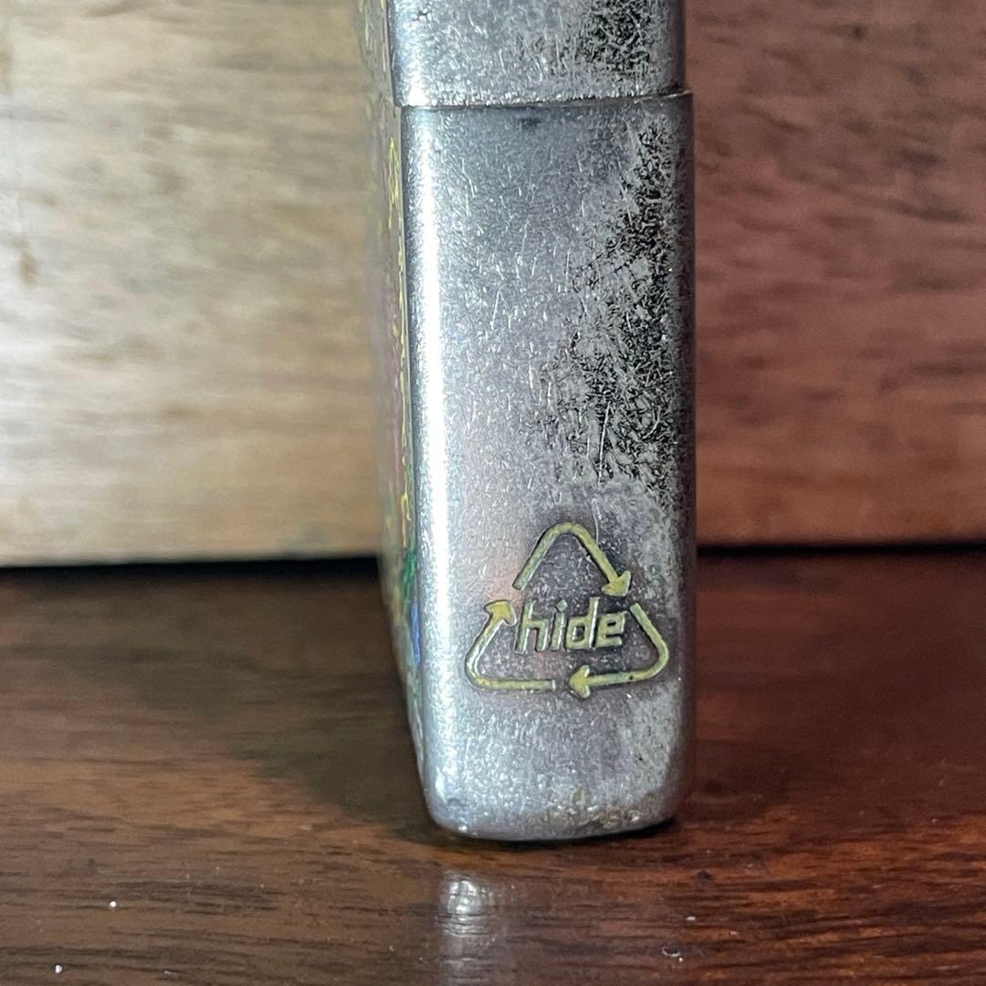 ZIPPO hide モデル 2002年 ペイズリー モッキンバードデザイン