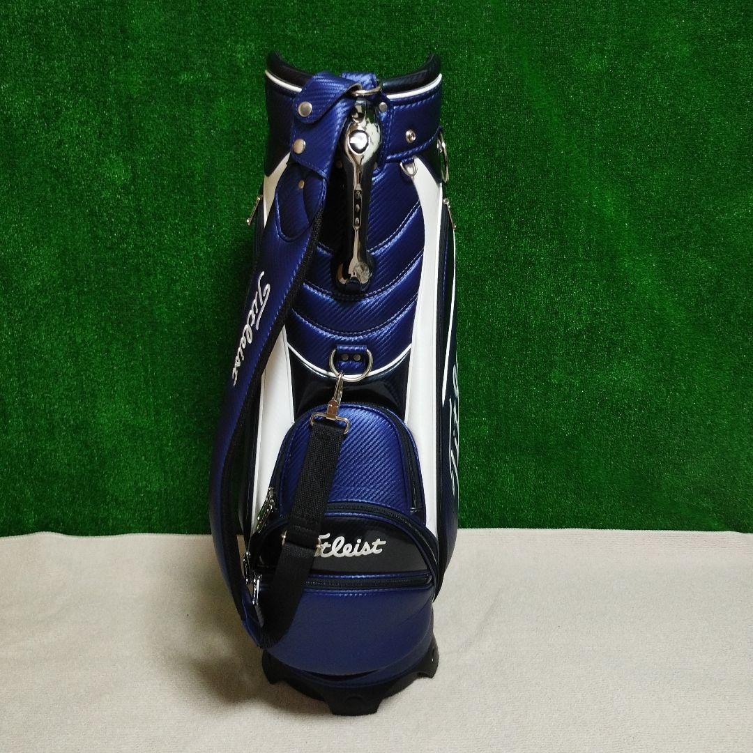 Titleist キャディバッグ ネイビー/ホワイト フードなし
