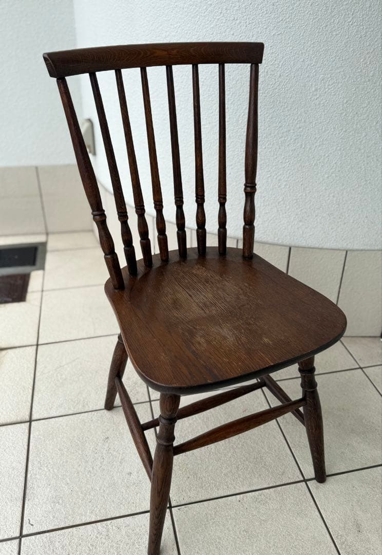 T21②アンティーク家具 木製椅子 レトロ ヴィンテージ ダイニングチェア