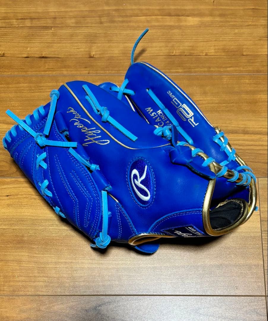 Rawlings 軟式グローブ 投手用 右投げ 大人用 青