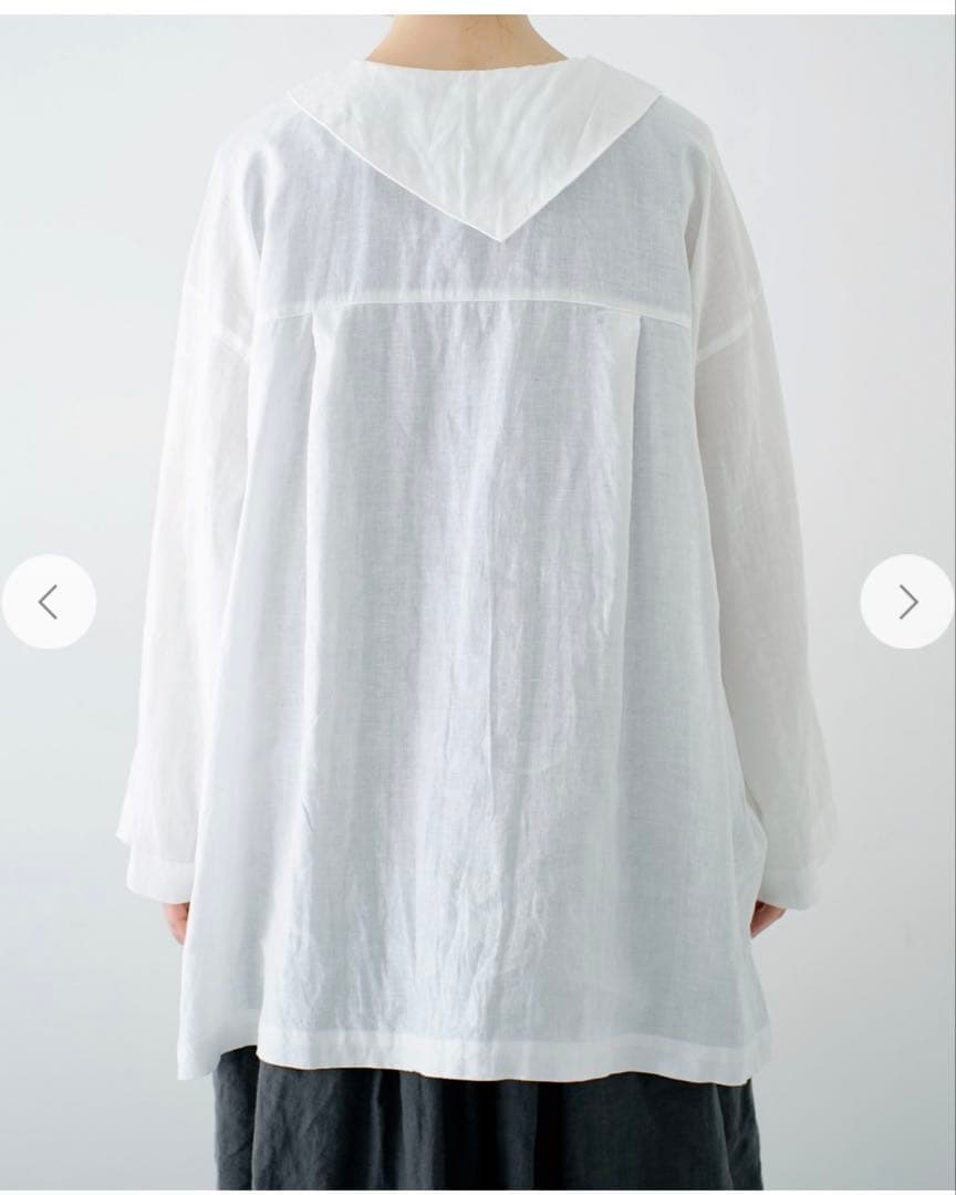 ネストローブ リネンルーズミディカラーシャツ