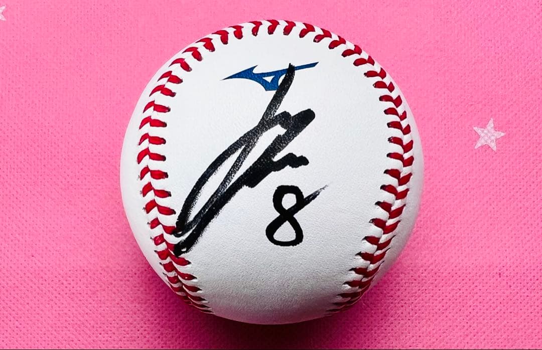 埼玉西武ライオンズ 渡部聖弥選手♯8 直筆サインボール NPB試合球