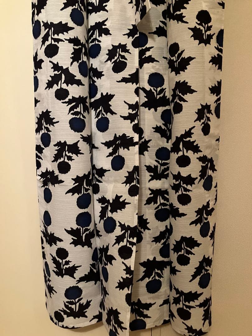 【Momoco】竺仙　浴衣　綿絽　たんぽぽ　手縫い仕立て　プレタMとほぼ同