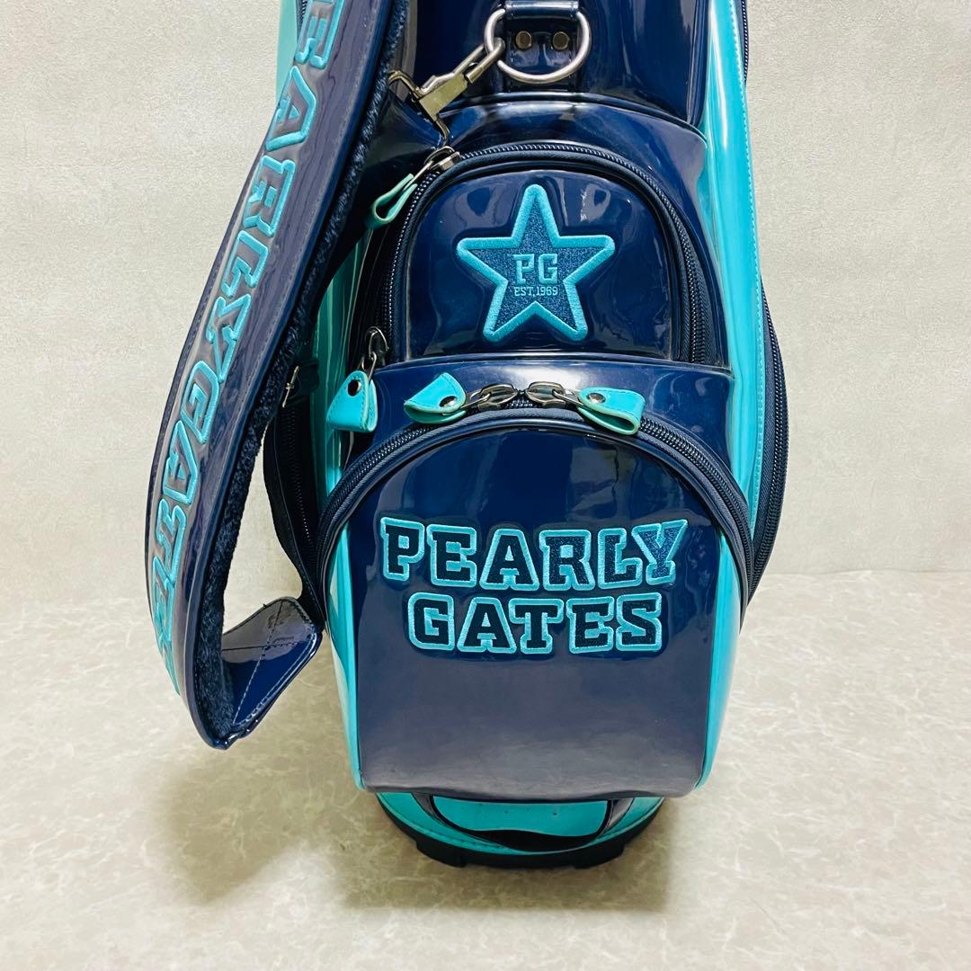 PEARLY GATES パーリーゲイツ キャディバッグ ゴルフバッグ エナメル